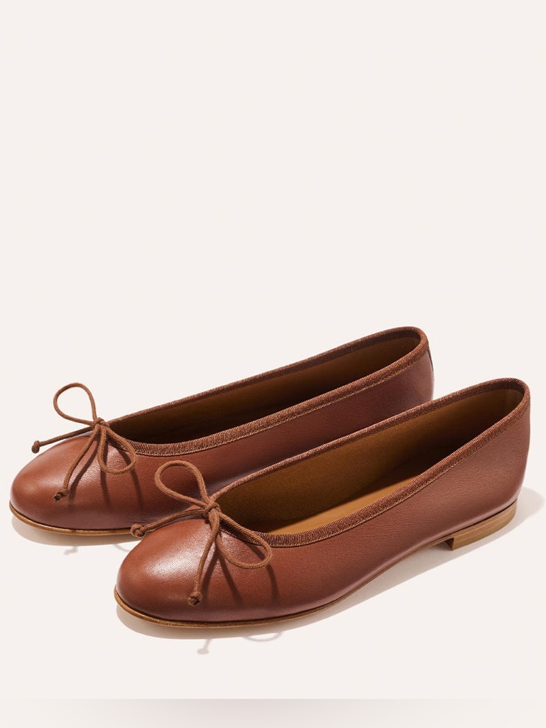 Margaux The Demi Ballet Flat In Cognac Nappa Size Eu 37 M